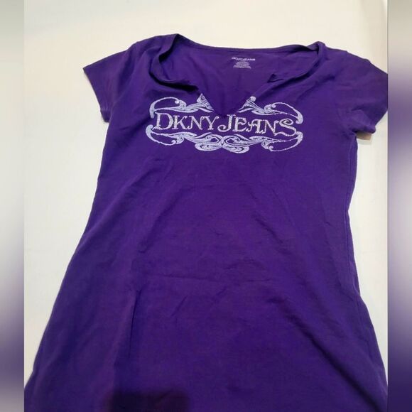 DKNY Rhinestone Women's Top Size Medium - Picture 1 of 7